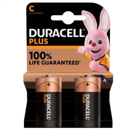 PILA PLUS 1/2 TORCIA          Pz 2 MN1400 DURACELL