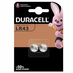 PILA BOTTONE ALKALINA Pz 2       1,5VLR43 DURACELL