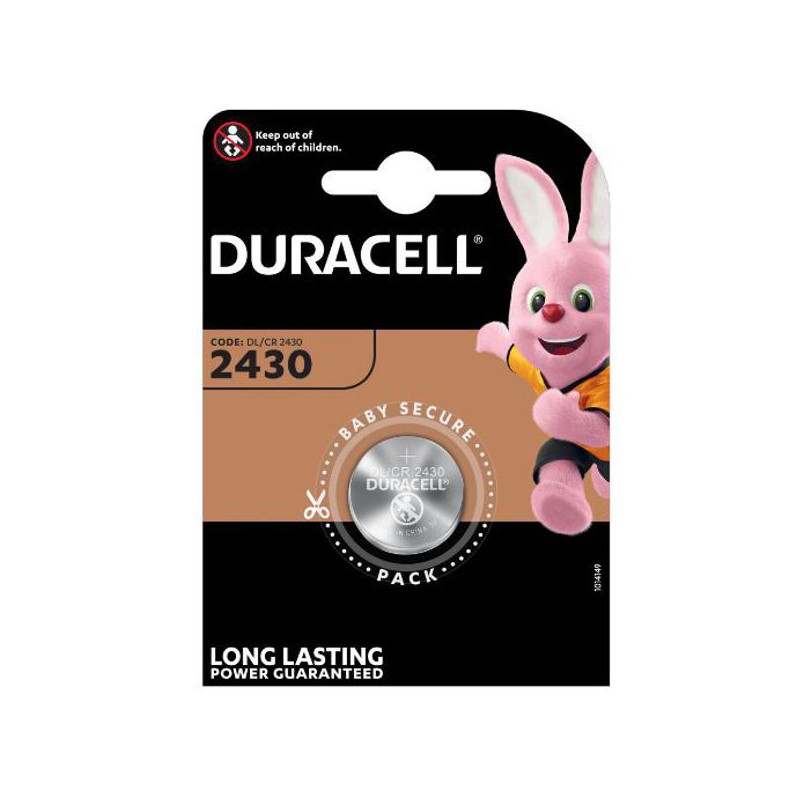PILA BOTTONE LITIO DL2430 DURACELL PILA BOTTONE LITIO DL2430 DURACELL