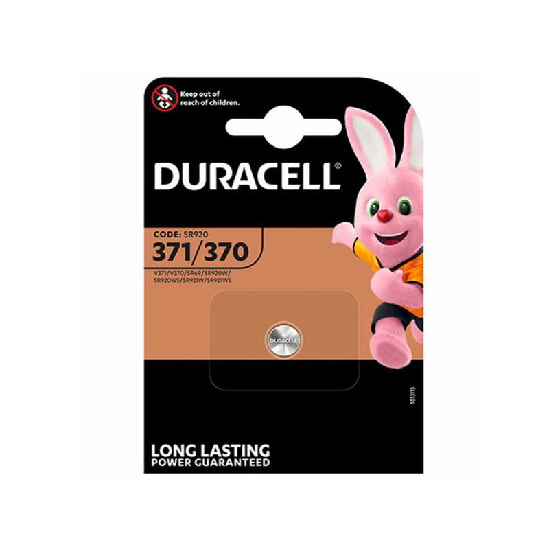 PILA BOTTONE OSSIDO ARGENTO D371/D370 DURACELL PILA BOTTONE OSSIDO ARGENTO D371/D370 DURACELL