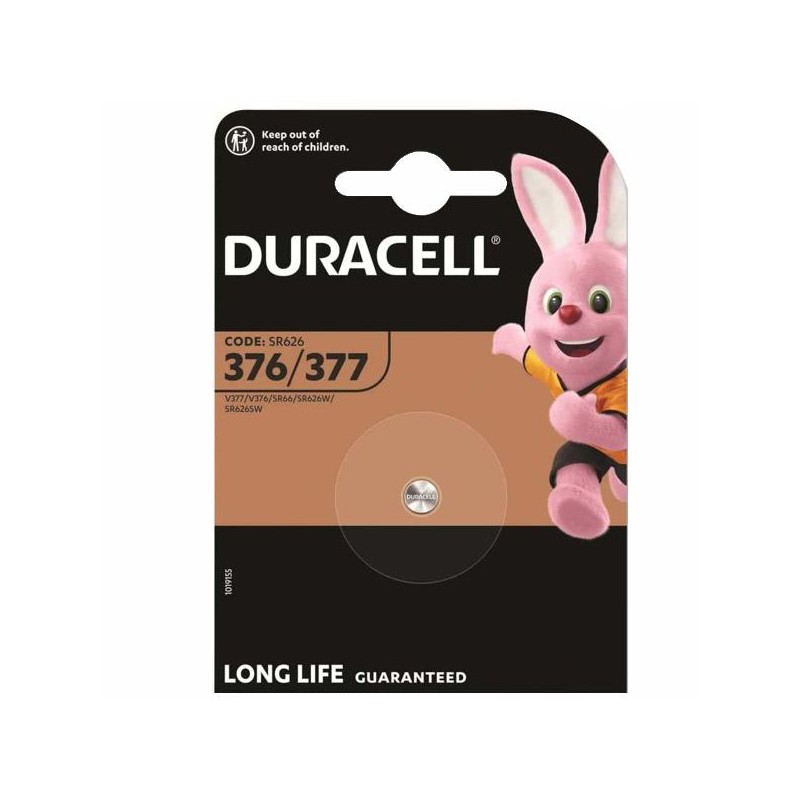 PILA BOTTONE OSSIDO ARGENTO D376/D377 DURACELL PILA BOTTONE OSSIDO ARGENTO D376/D377 DURACELL