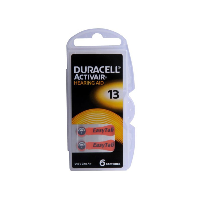 PILA BOTTONE HEARING AID       Pz 6  DA13 DURACELL