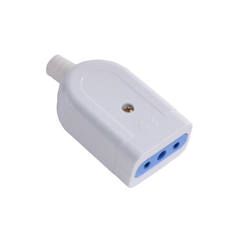 PRESA DIRITTA 10A+T        BIANCA    SYNTESY 00346