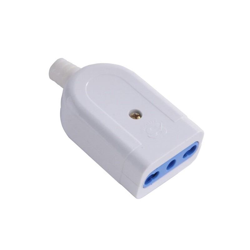 PRESA DIRITTA 10/16A+T     BIANCA    SYNTESY 00347