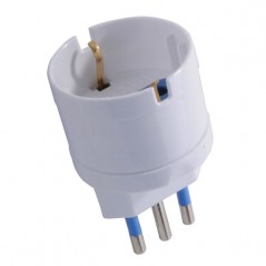 ADATTATORE 16A+T SCHUKO BIANCO SYNTESY 00352
