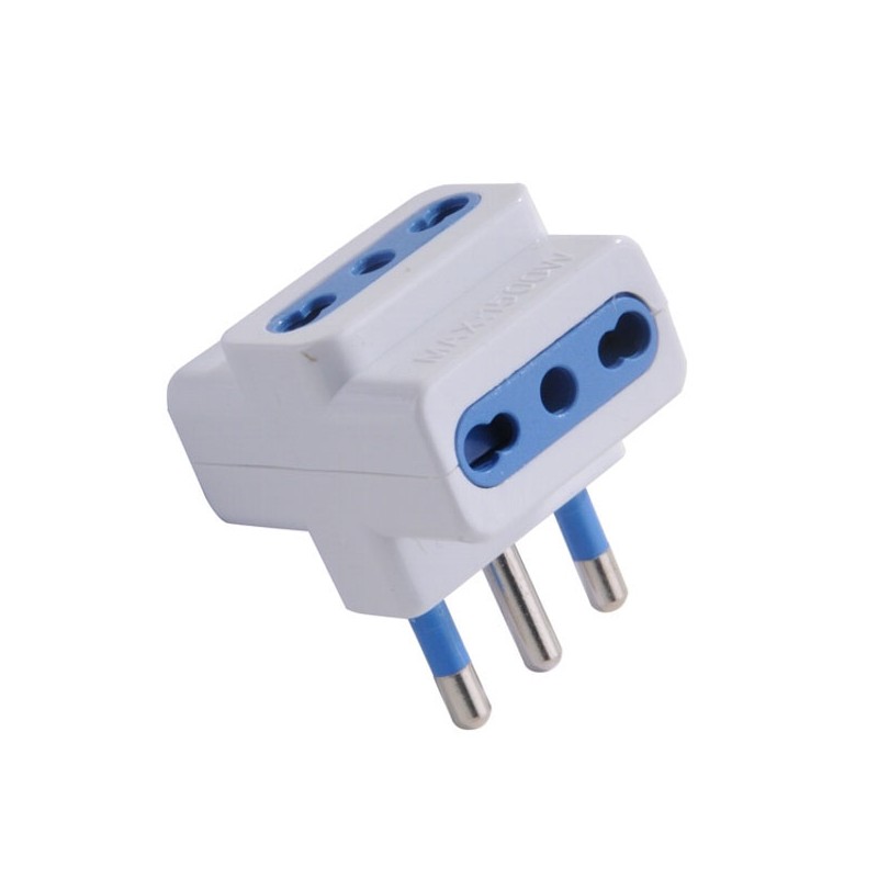 ADATTATORE TRIPLO 16A+T    BIANCO    SYNTESY 00354