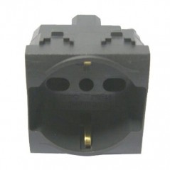 FRUTTO COMFORT PRESA SCHUKO  10/16A      ANTRACITE