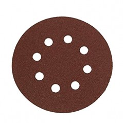 DISCO ABRASIVO VELCRO 125 gr100 8 FORI    IMPERIAL