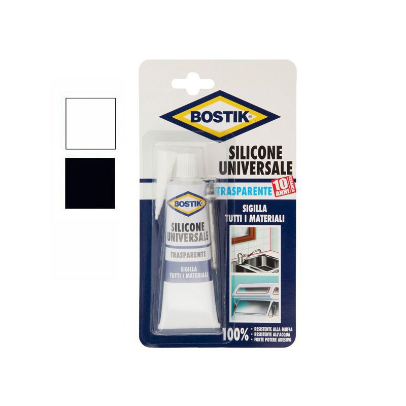 SILICONE ACETICO UNIVERSALE TRASP.   ml  60 BOSTIK