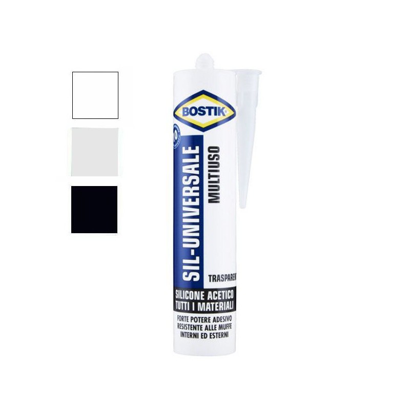 SILICONE ACETICO UNIVERSALE BIANCO   ml 280 BOSTIK