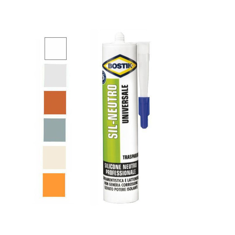 SILICONE NEUTRO BIANCO               ml 300 BOSTIK