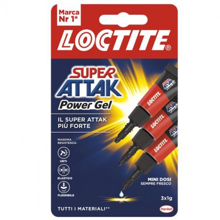COLLA SUPERATTAK POWER GEL MINI TR. g 3,0 LOCTITE