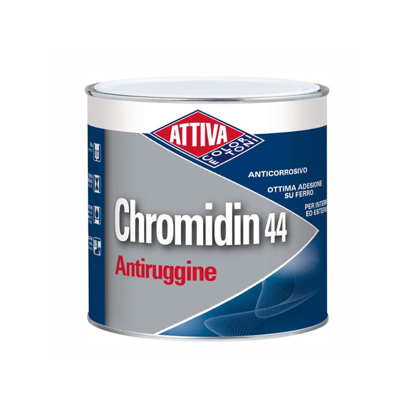 ANTIRUGGINE l 2,5 GRIGIO       CHROMIDIN 44 ATTIVA