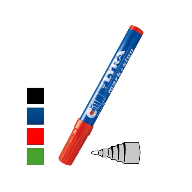 PENNARELLO INDELEBILE mm 1/4  ROSSO      4020 LYRA