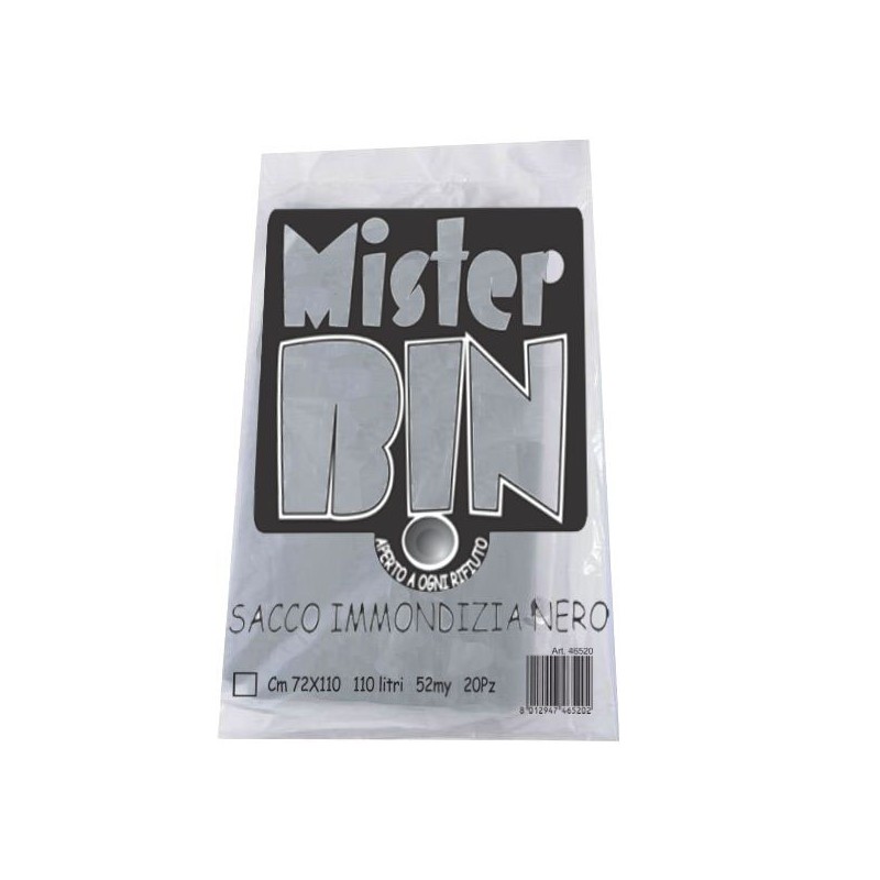 SACCO IMM.NERO 72x110 g 70 Pz 20 MR.BIN SACCO IMM.NERO 72x110 g 70 Pz 20 MR.BIN