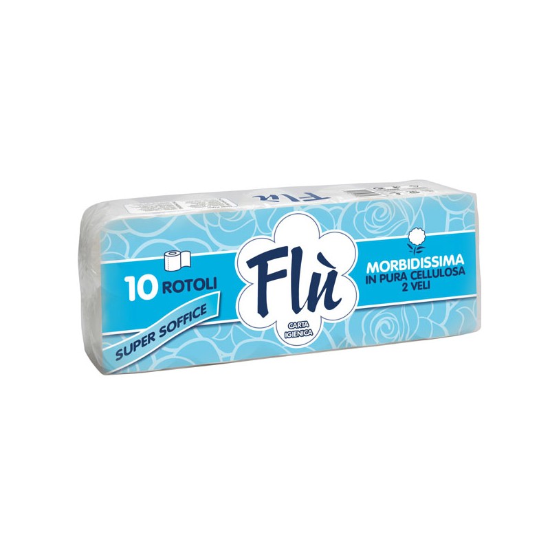 CARTA IGIENICA 2V FLU'                Pz 10 CELTEX