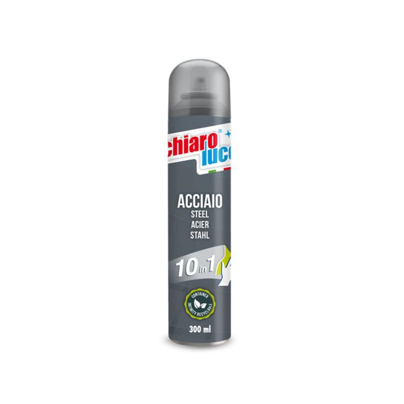 DETERGENTE ACCIAIO SPRAY        ml 300 CHIARO LUCE