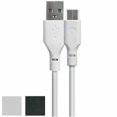CAVO RICARICA USB-A TYPE C cm 100 NERO 4025 TIEMME