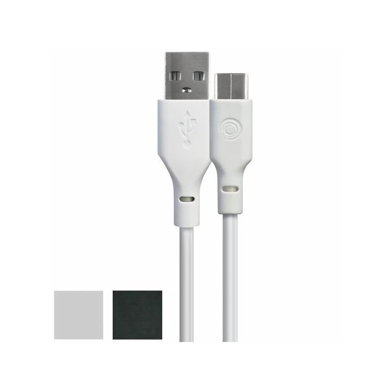 CAVO RICARICA USB-A TYPE C cm 100 NERO 4025 TIEMME
