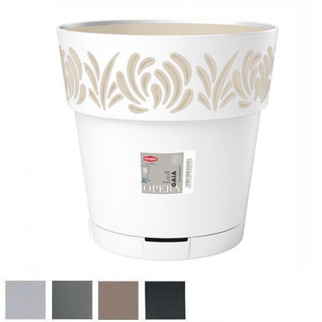 VASO GAIA TONDO RIS.ACQUA GREIGE  30 h 29 STEFANPL