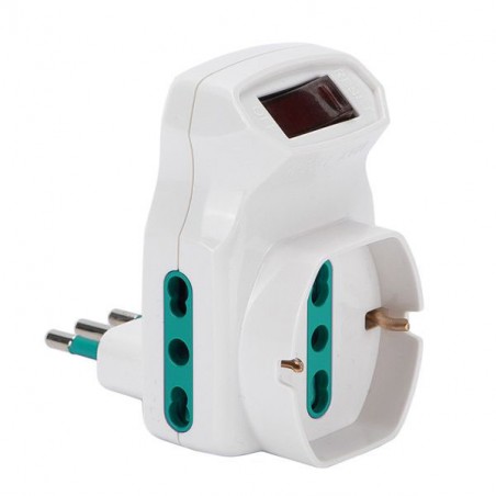 ADATTATORE TRIPLO SICUREZZA 10A+T SK NER 87318 FME