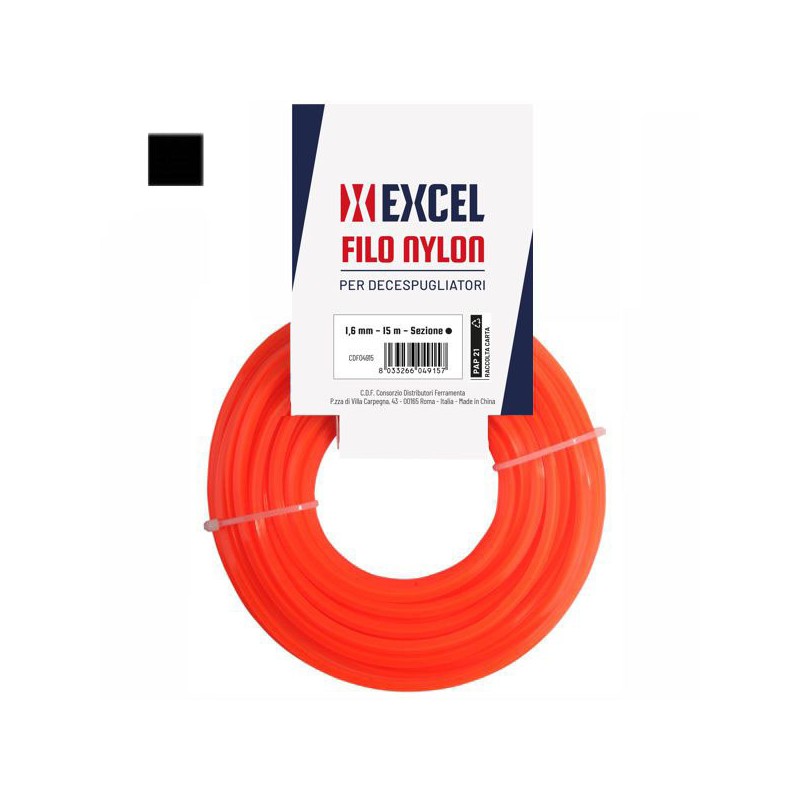 FILO NYLON QUADRO         mm 3,3 m 100 EXCEL 07355