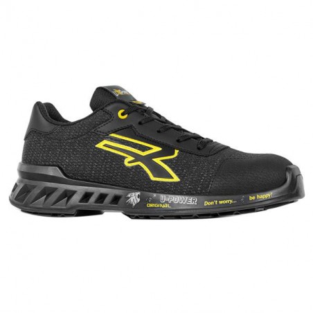 SCARPE FRANK NERO/GIALLO BASSE 36       S1P UPOWER